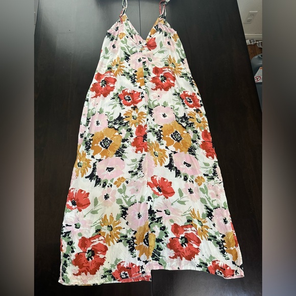 Volcom Surfbird Juniors Button Front Midi Dress - Picture 9 of 9